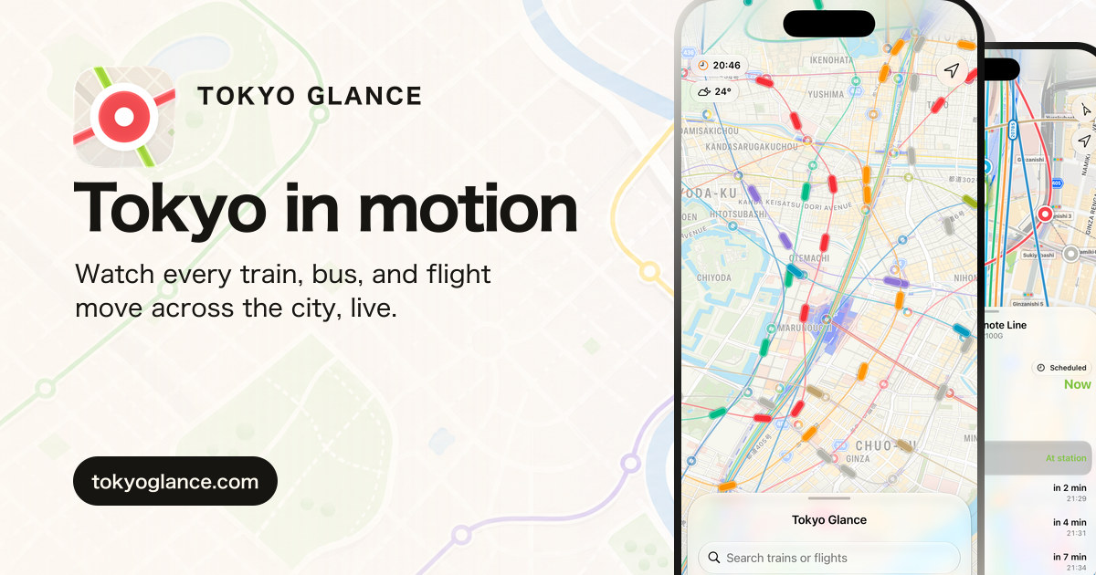 I spent a year making Tokyo’s trains, buses and planes move on one map
