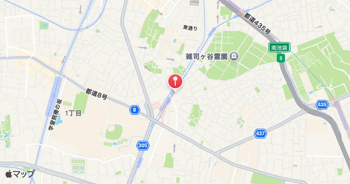 鬼子母神前駅