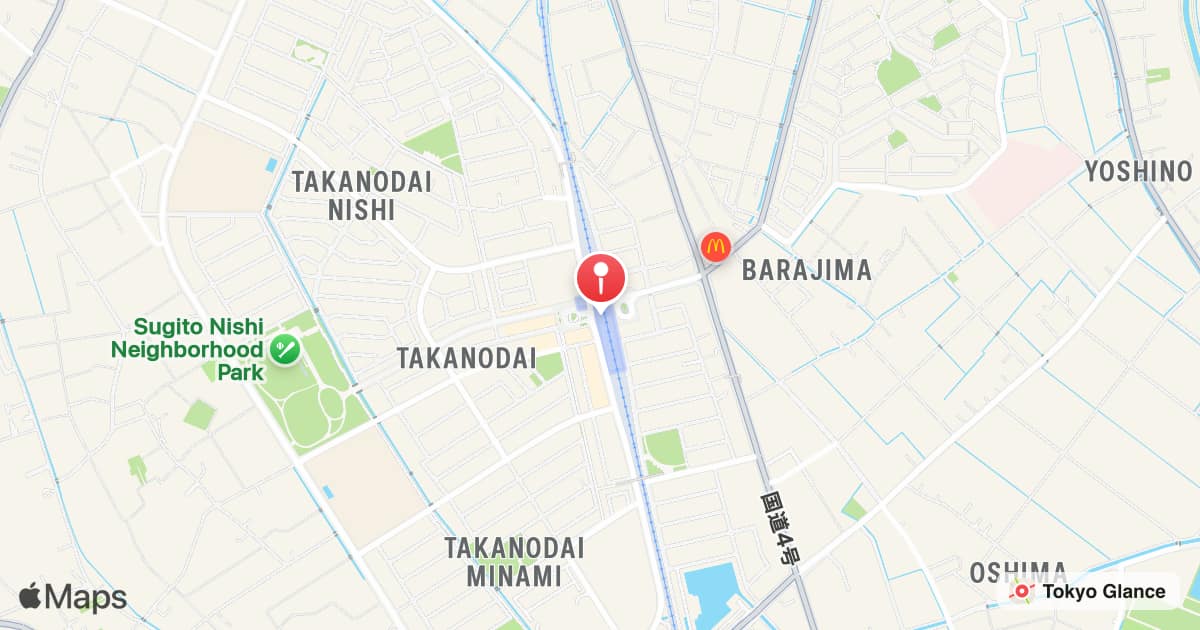 Station Sugito-takanodai