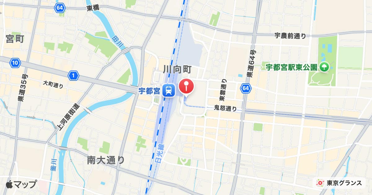 宇都宮駅東口駅